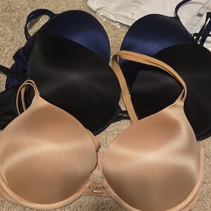 Women's Intimates Set - Black, Blue, and Tan Bras